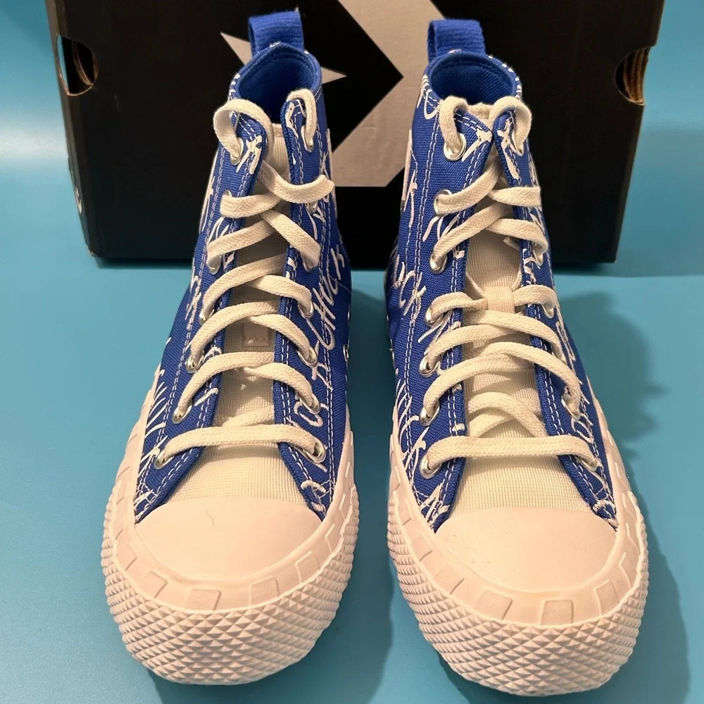 Chuck Taylor Converse Blue and White Unisex Sneakers Kid’s Size 5 NWB - Picture 6 of 11